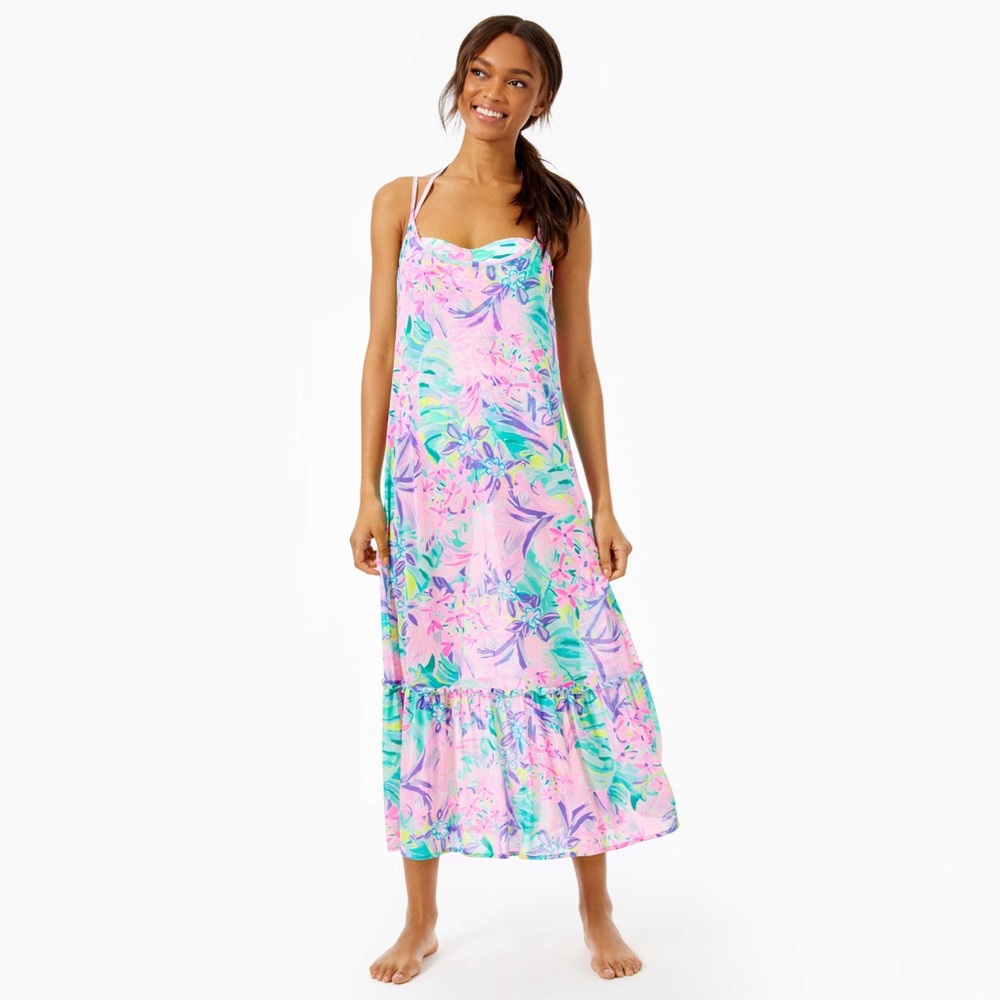 Lily Pulitzer Winni Maxi Cover Up NWOT Small